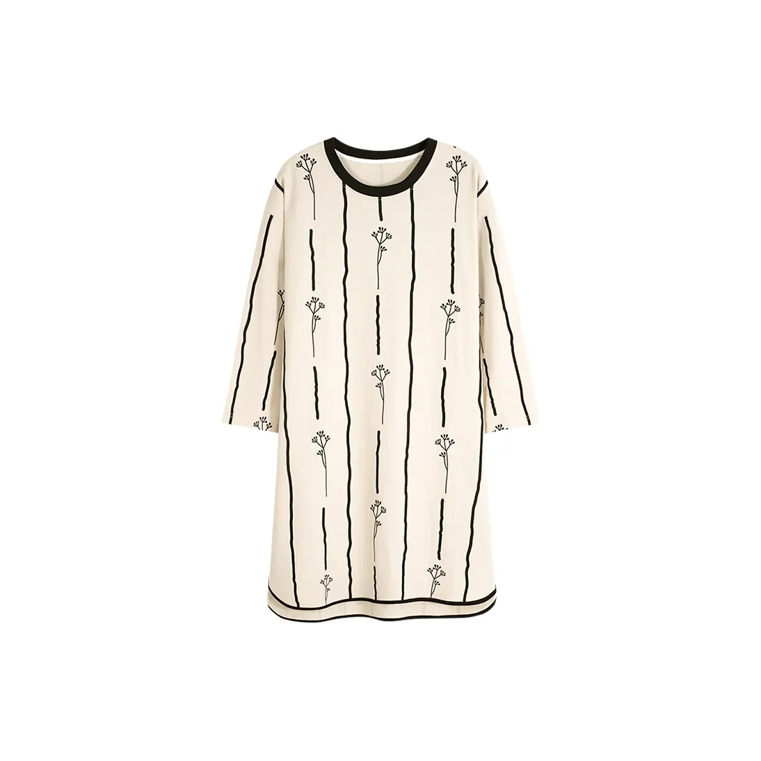 MIIOW Nightgown Women's Light Skin Stripes
