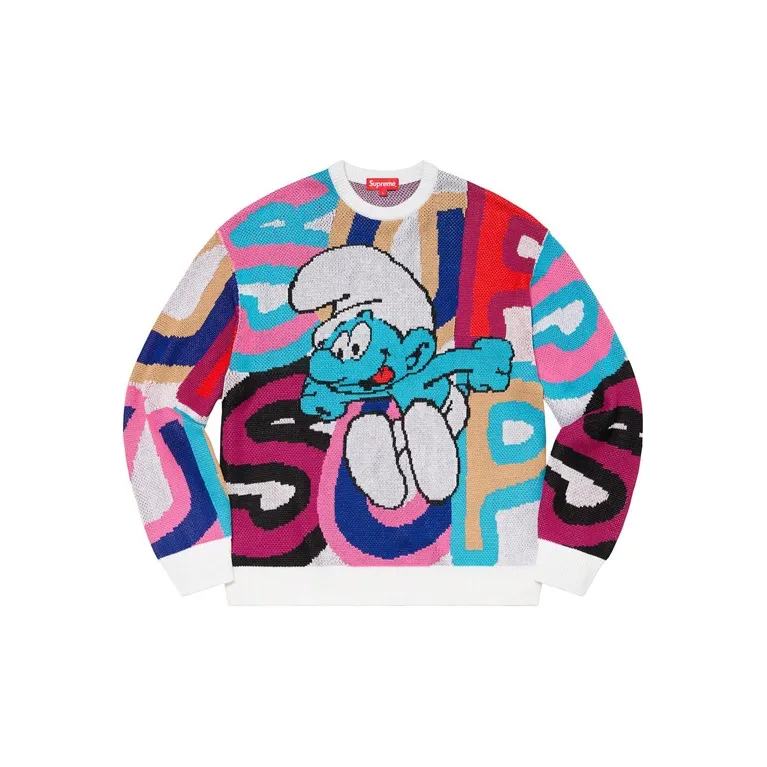 Supreme X Smurfs Sweater