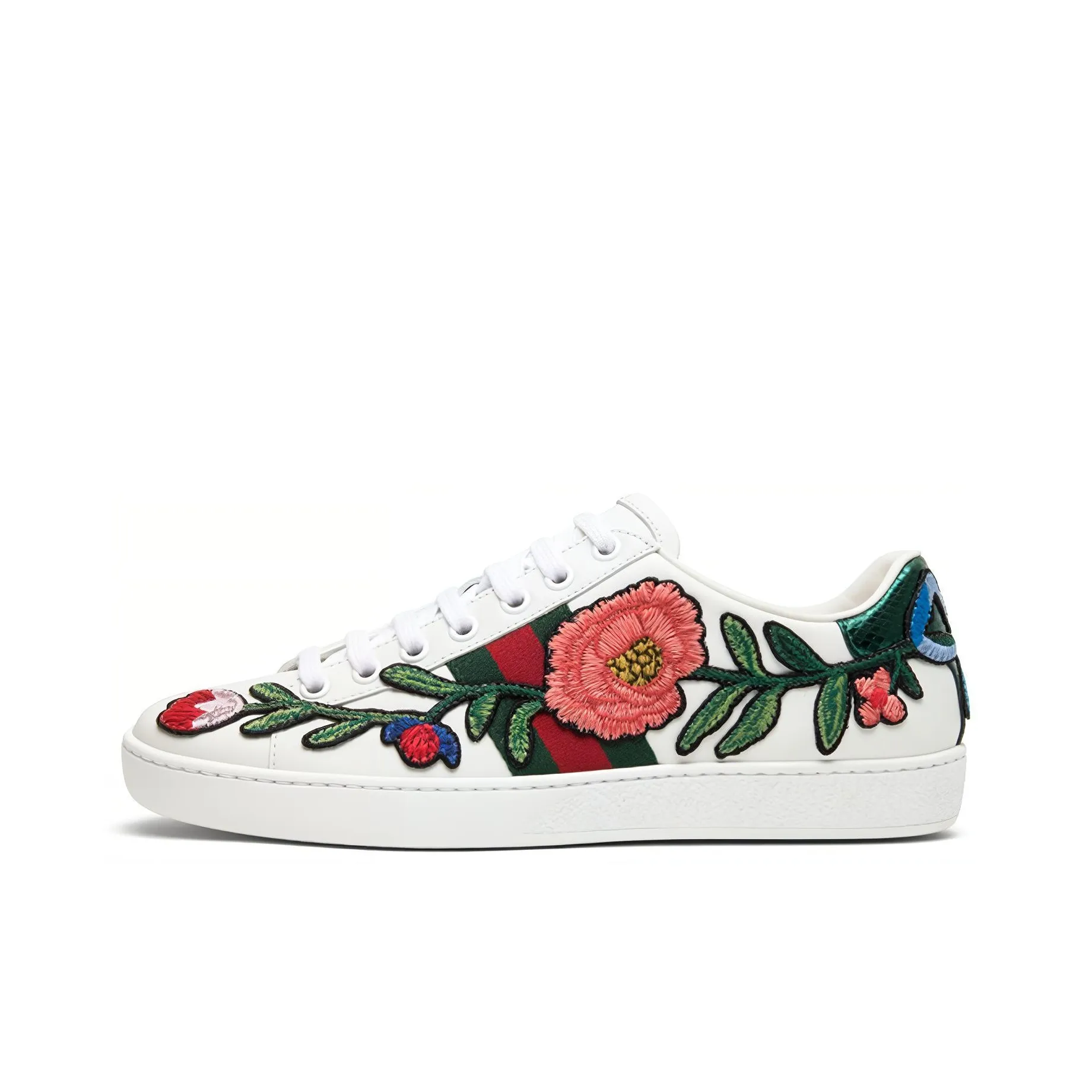 GUCCI Women's Ace Embroidered 'Floral' Women's