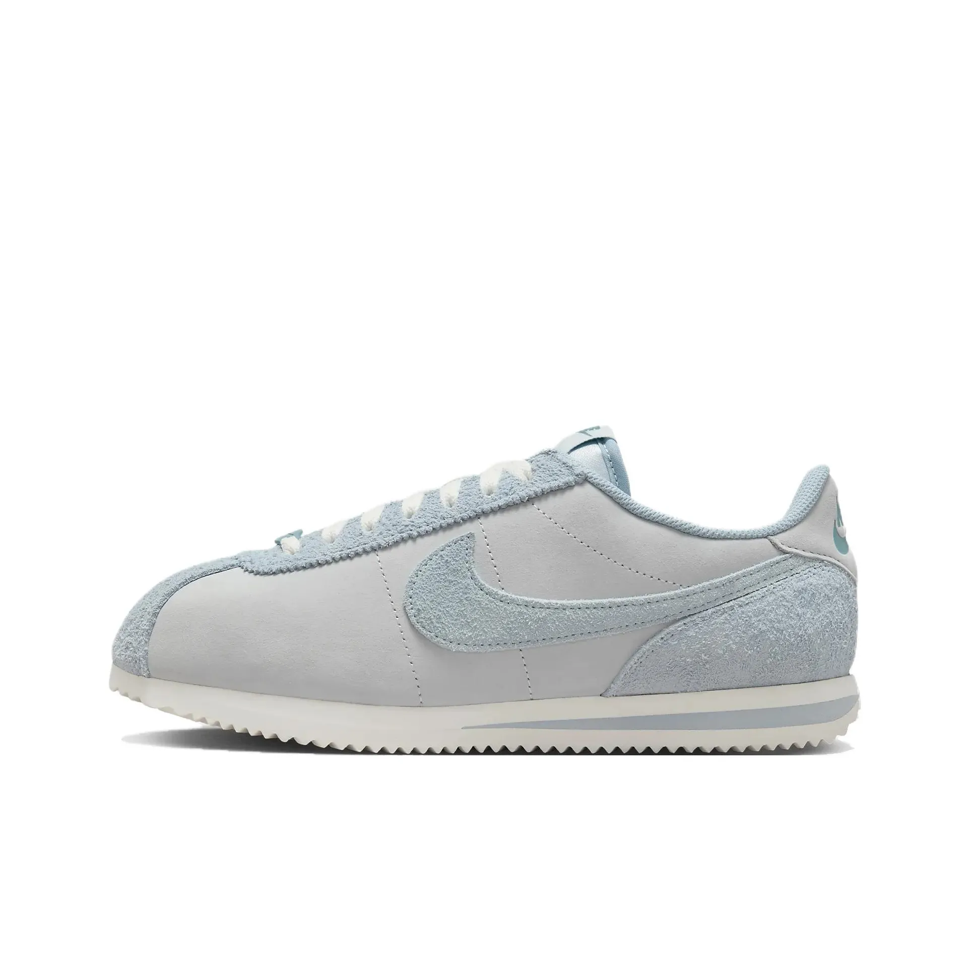 Nike Cortez Premium Leather 'Pure Platinum Armory Blue' Women's