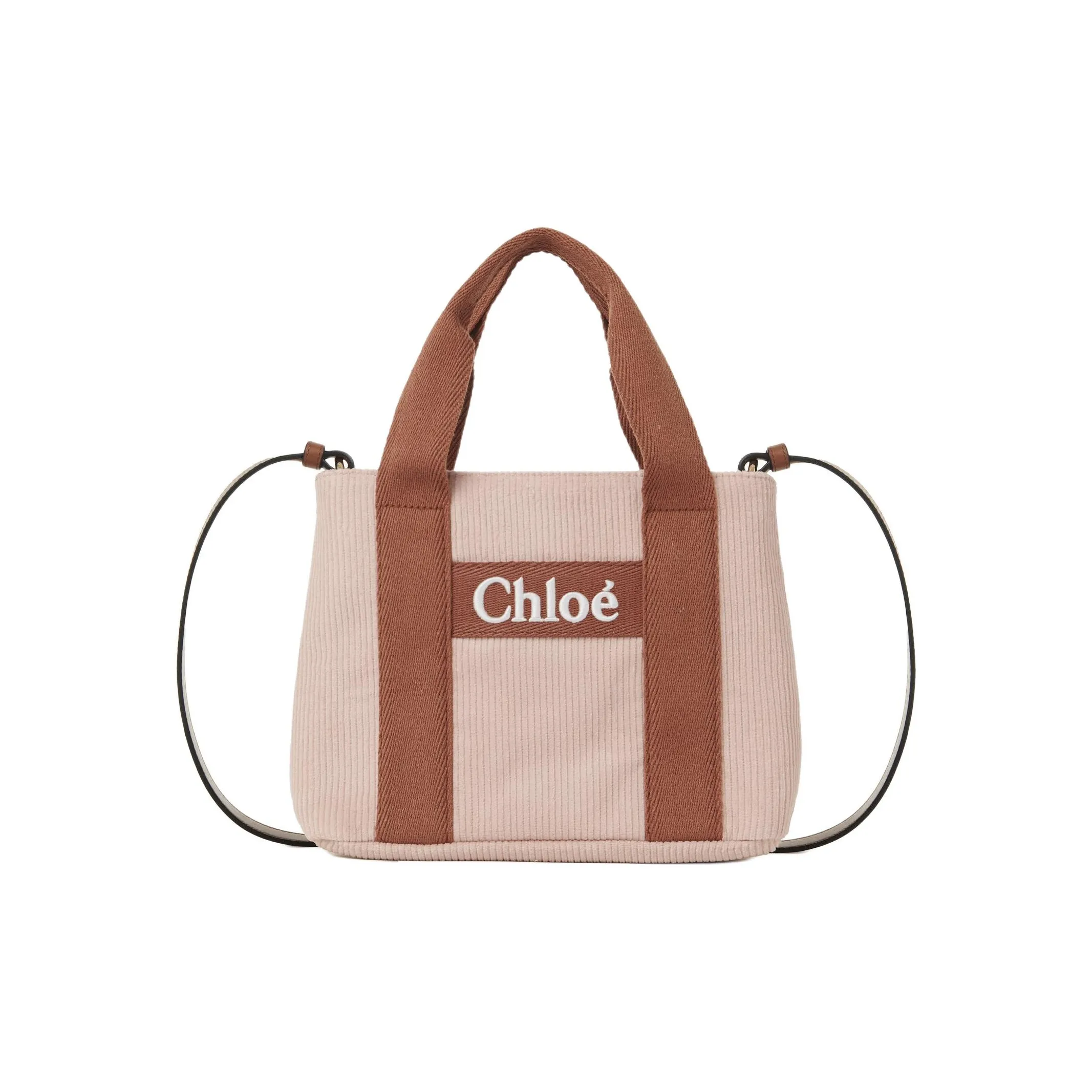 Chloe Corduroy Tote Bag, Shopping Bag, Handbag, Shoulder Bag Women's Pink