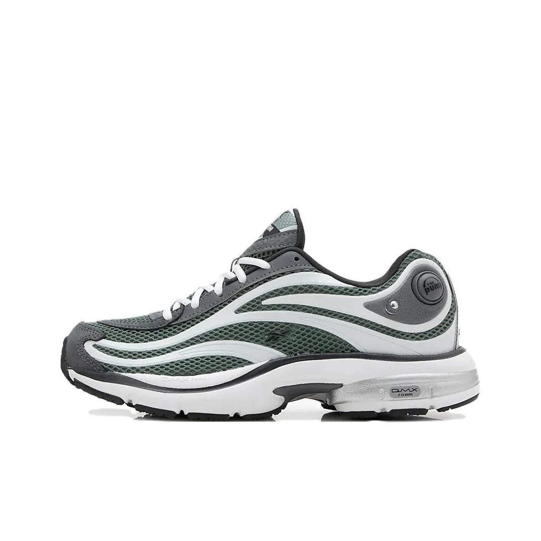Reebok Low Top Running Shoes Unisex Gray Green