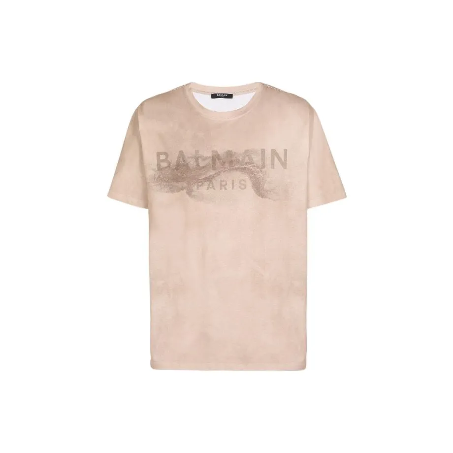 BALMAIN T-Shirts Men Gold