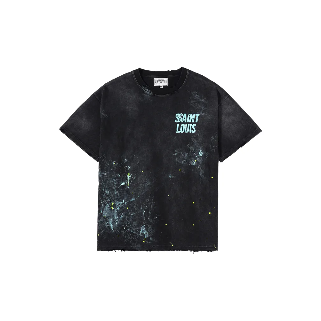 SSSAINT LOUIS T Shirts Unisex Washed Black