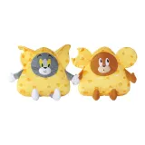 톰 고양이 치즈 38cm + 제리 마우스 치즈 장식용 쿠션 38cm