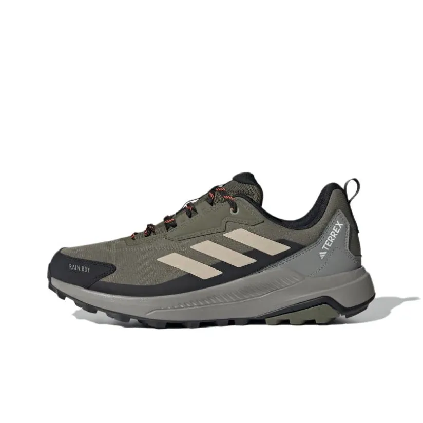 Adidas Terre Slip Resistant, Abrasion Resistant, Waterproof Low Top Hiking Shoes Men's Olive Green