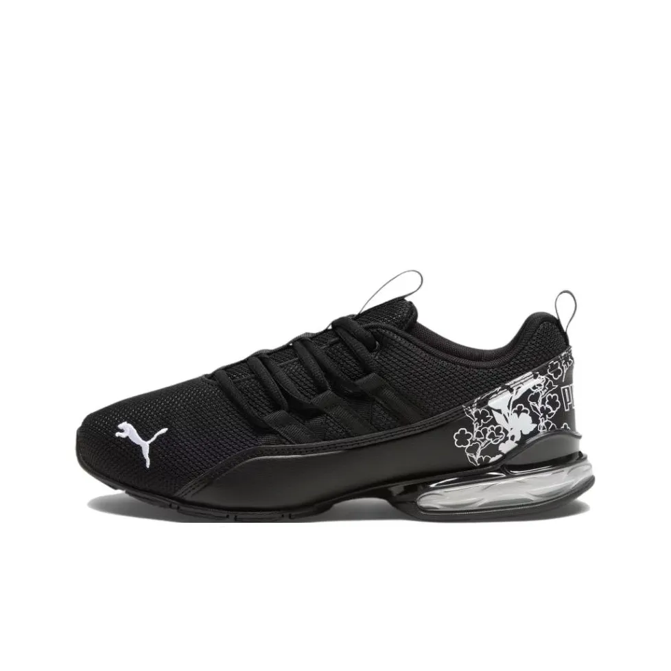 PUMA Riaze Prowl Anti Slip Wear Resistant Low Top Running Shoes Women's Black White