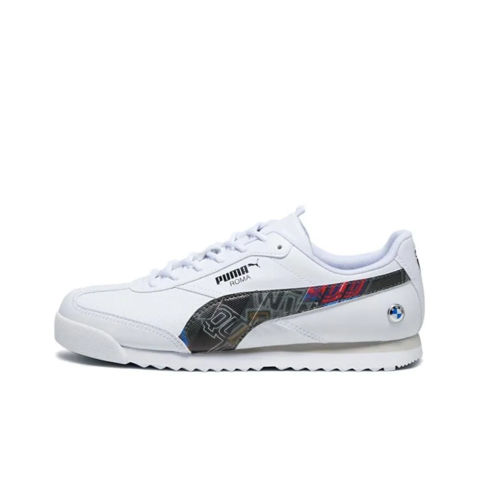 PUMA BMW MMS Roma Via Low Top Casual Shoes Unisex White