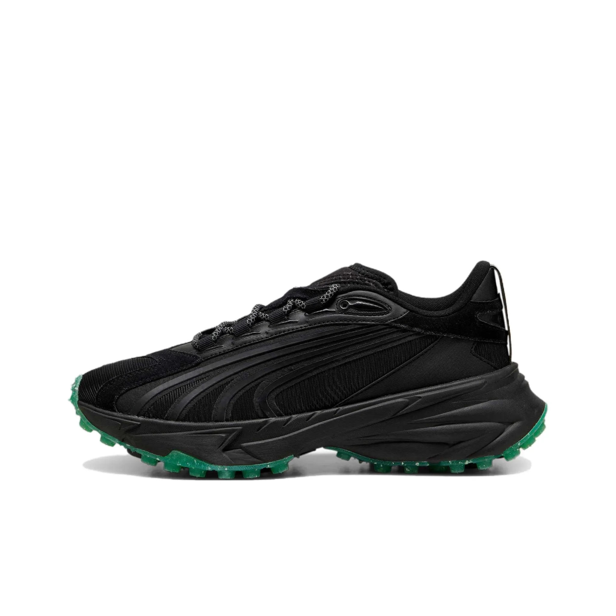 PUMA Mercedes AMG Petronas F1 Anti Slip Wear Resistant Low Top Casual Running Shoes Unisex Black