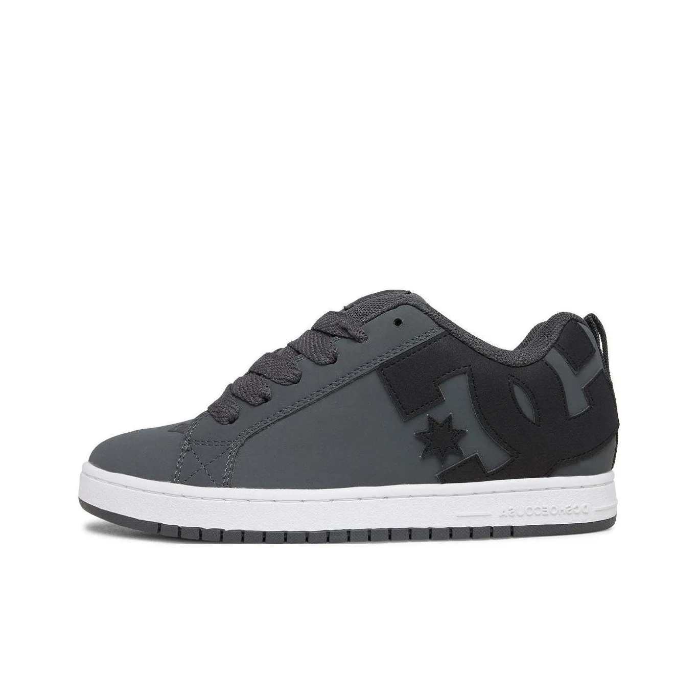 DC Shoes Low Top Skateboard Shoes Men's Gray White
