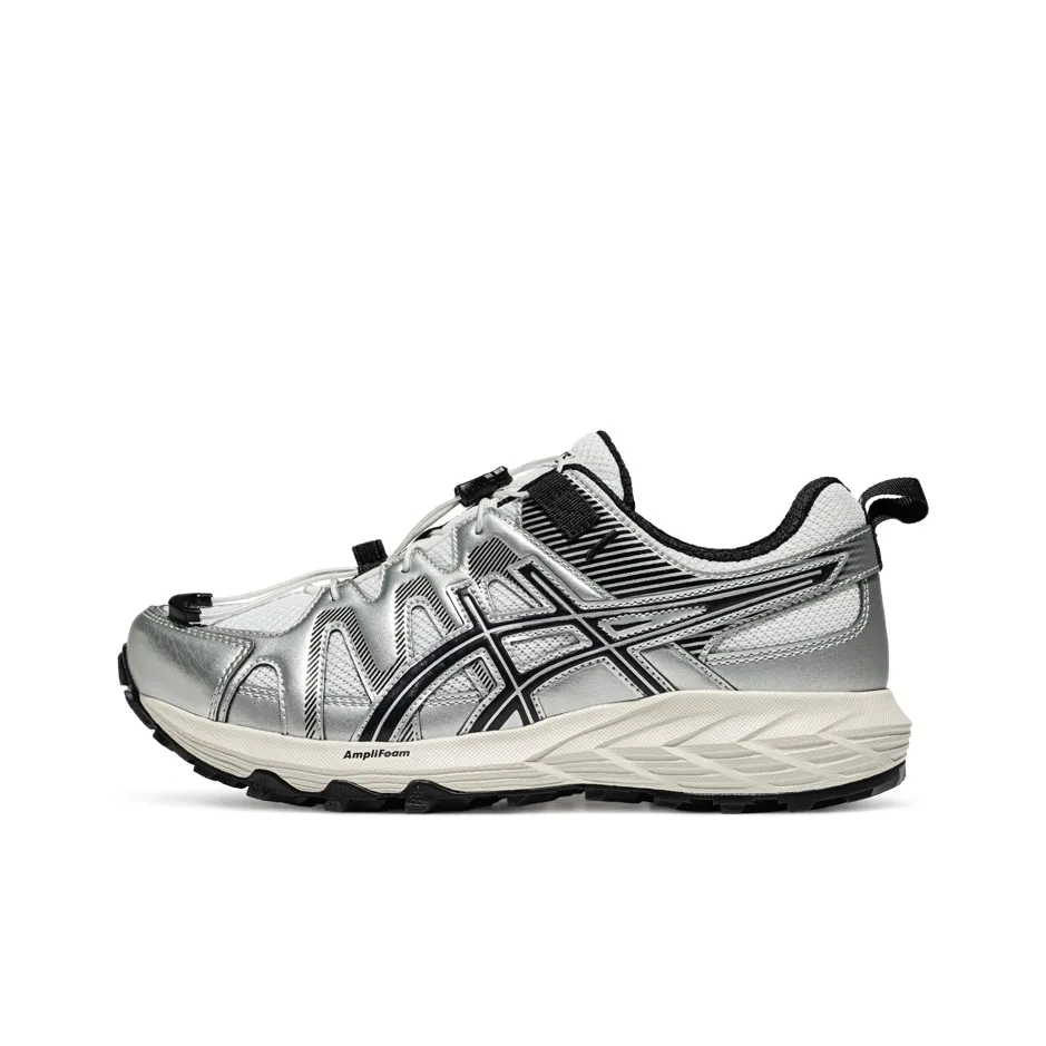 Asics Gel Sonoma FE Устойчивый к истиранию Дышащий Низкий Топ Беговые кроссовки Женские Серебряный Черный