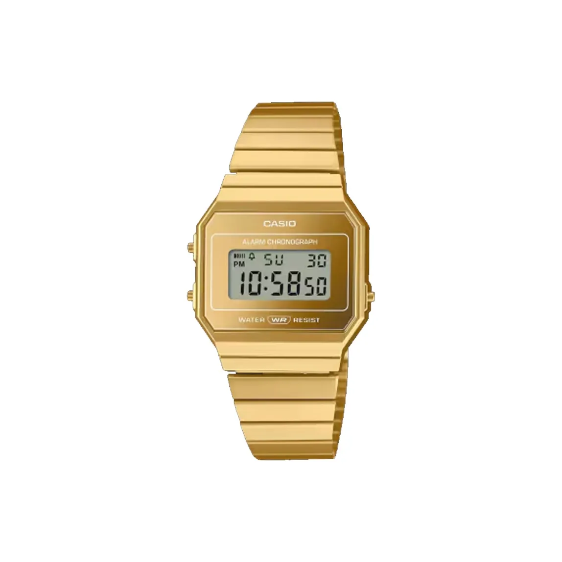 CASIO Кварцевый механизм ремешок из нержавеющей стали мужские часы серый циферблат