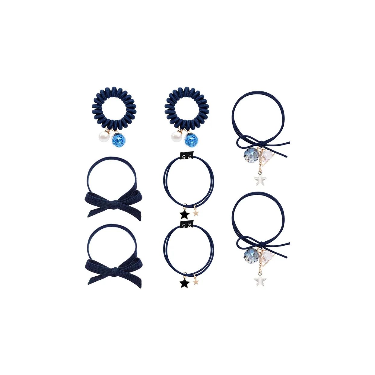 ROYALSASA Резиновая лента искусственная жемчужина резинка для волос женская