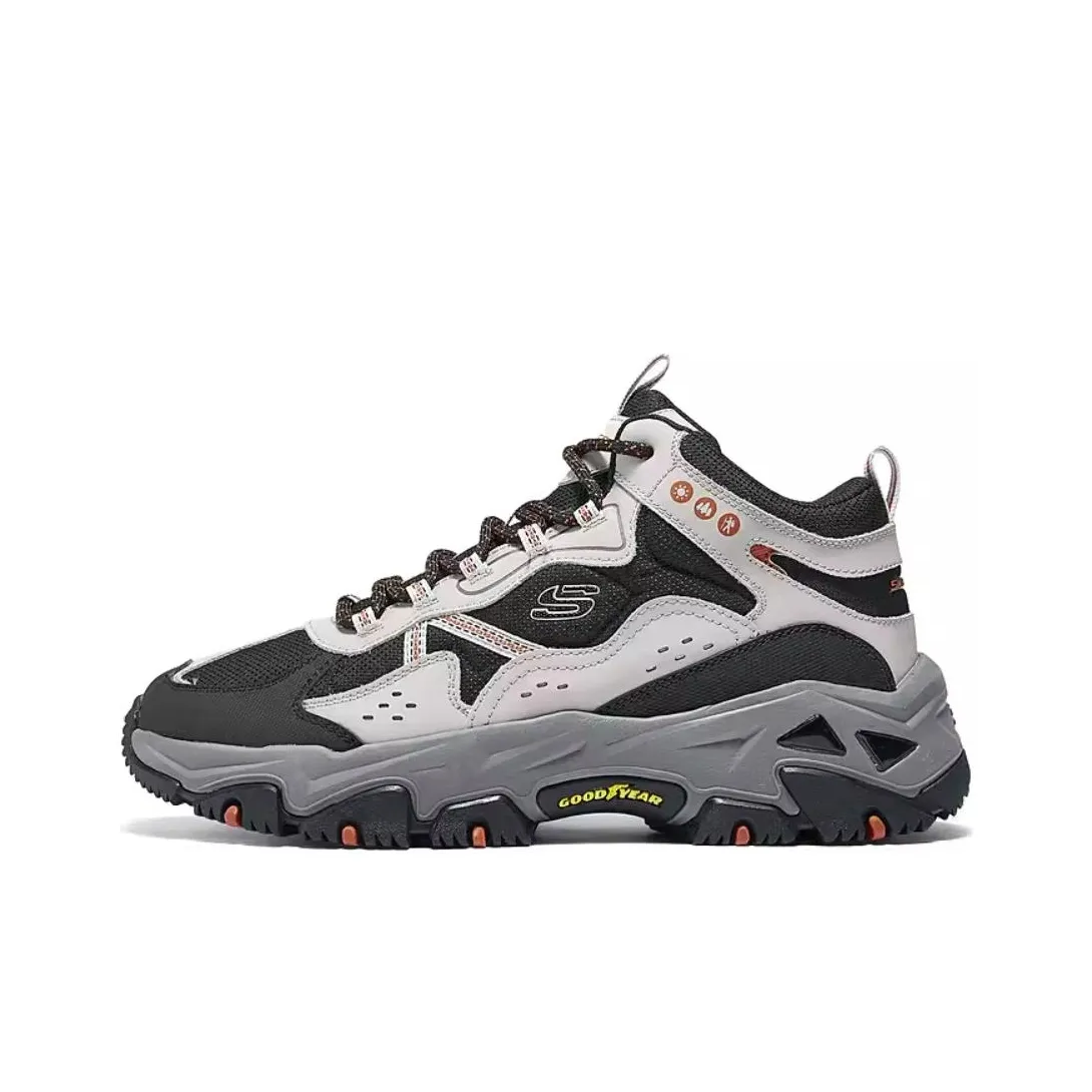 Skechers OUTDOOR MENS Breathable And Resilient Mid Top Casual Shoes Men's Gray Black