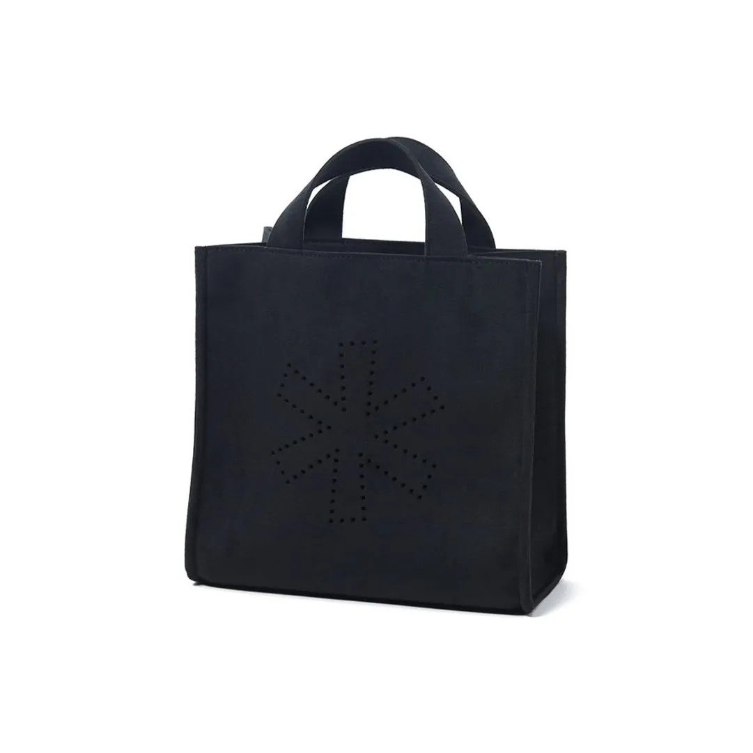 Snow Peak Vegan Leather Tote Bag, Shopping Bag, Handbag Mini Women's Black