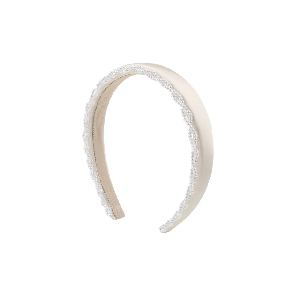 BABYBEI Элегантность Минималистский стиль Универсальный Мягкий Увеличение Высоты Череп Черный Бежевый Аксессуары для волос Женские