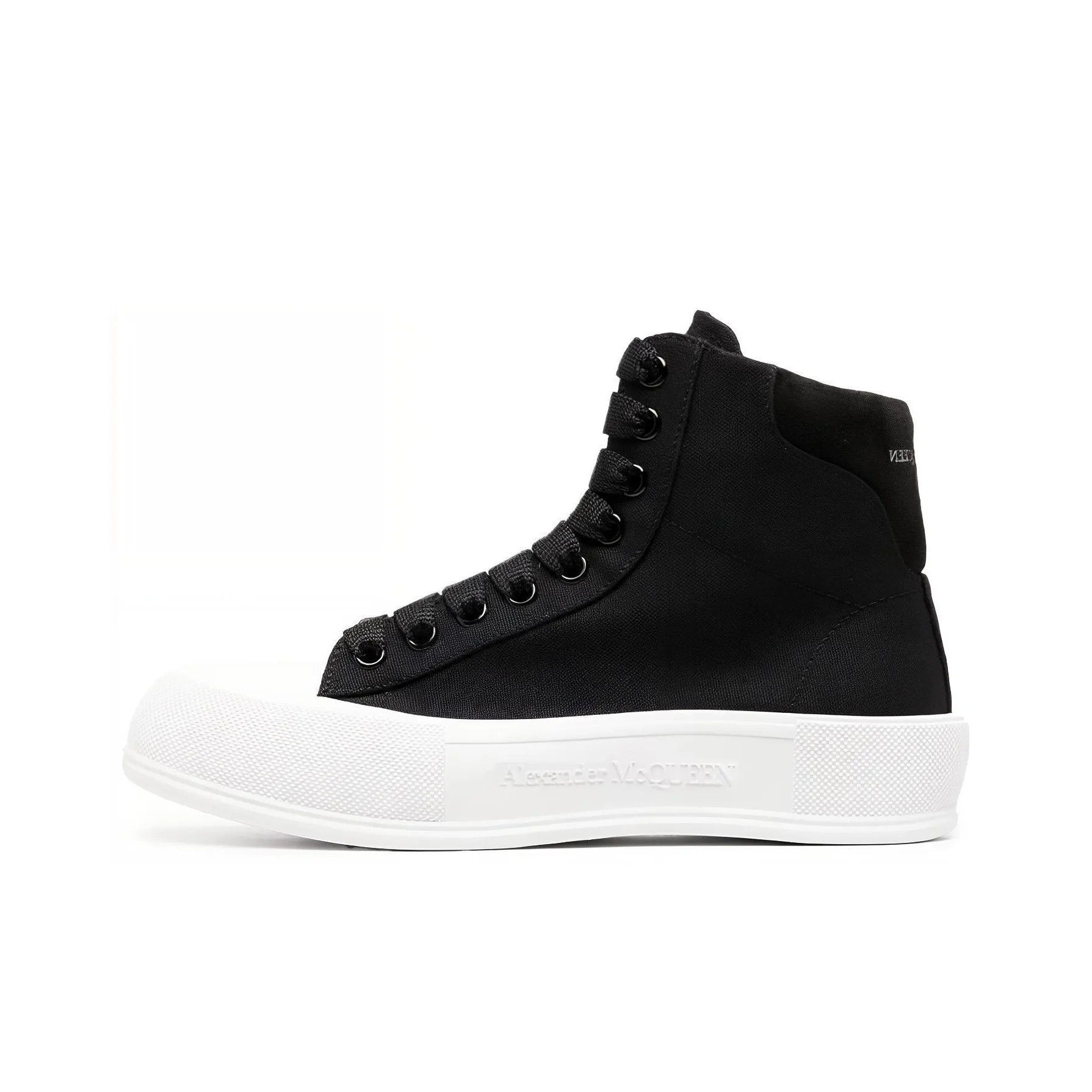 Alexander McQueen High top Deck Plimsoll 'Black'