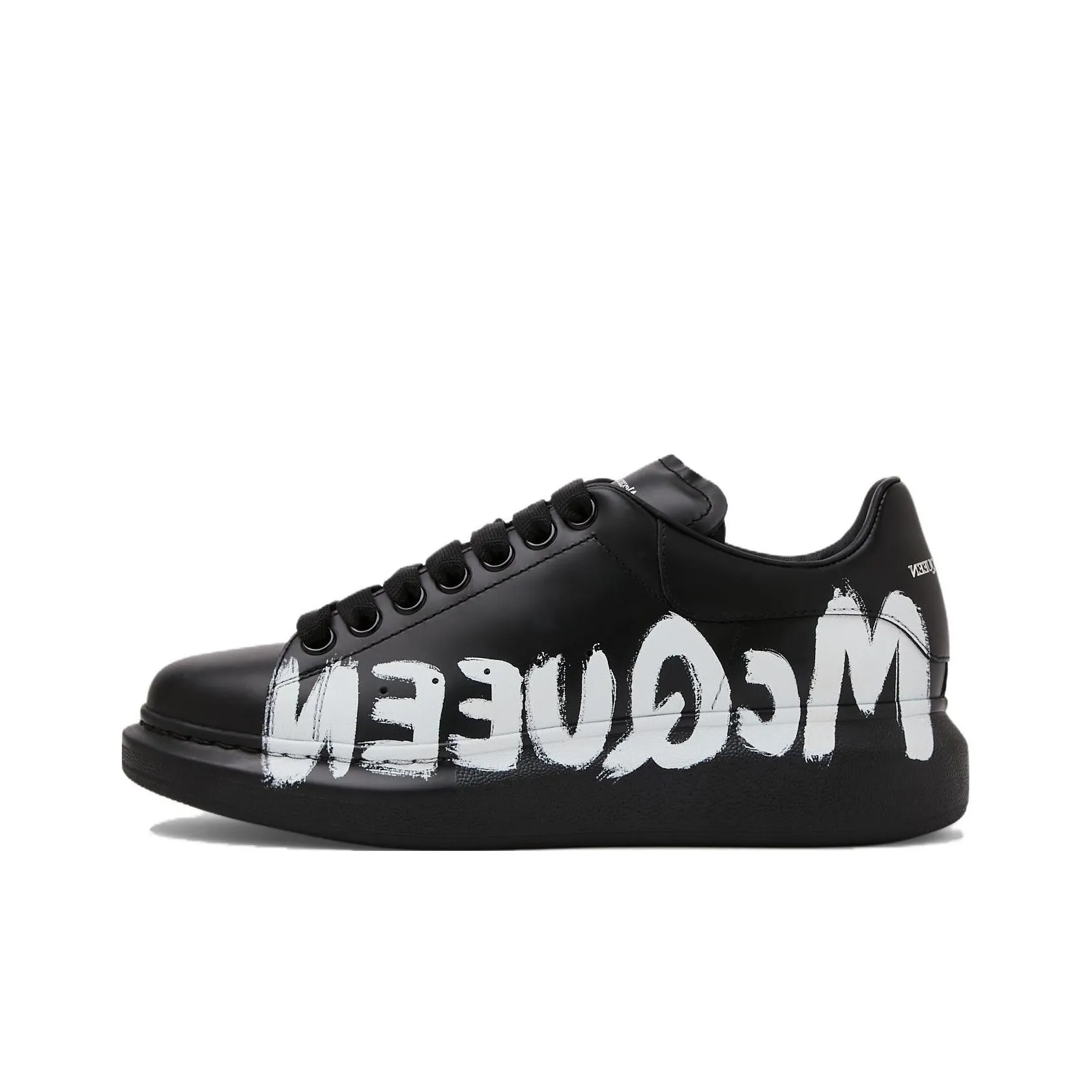 Alexander McQueen Oversized Sneaker Low Top Stylish Skateboarding Shoes Women's Black