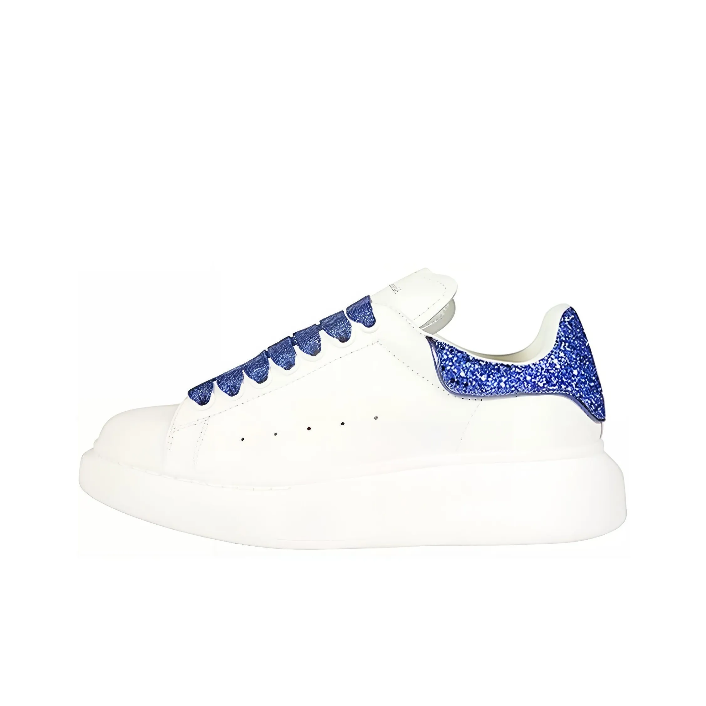 Alexander McQueen Oversized Blue Crystal Glitter Women's