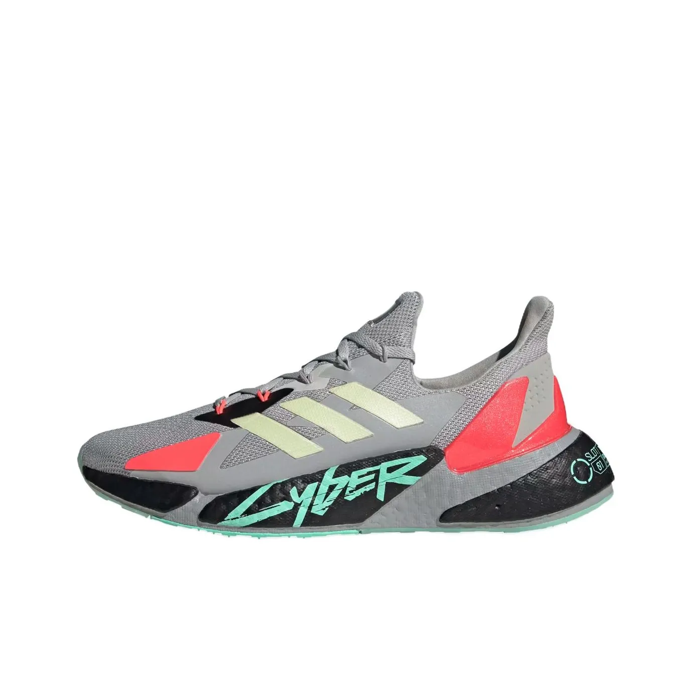 Adidas X9000L4 Cyberpunk 2077 Grey Yellow Zest Pink