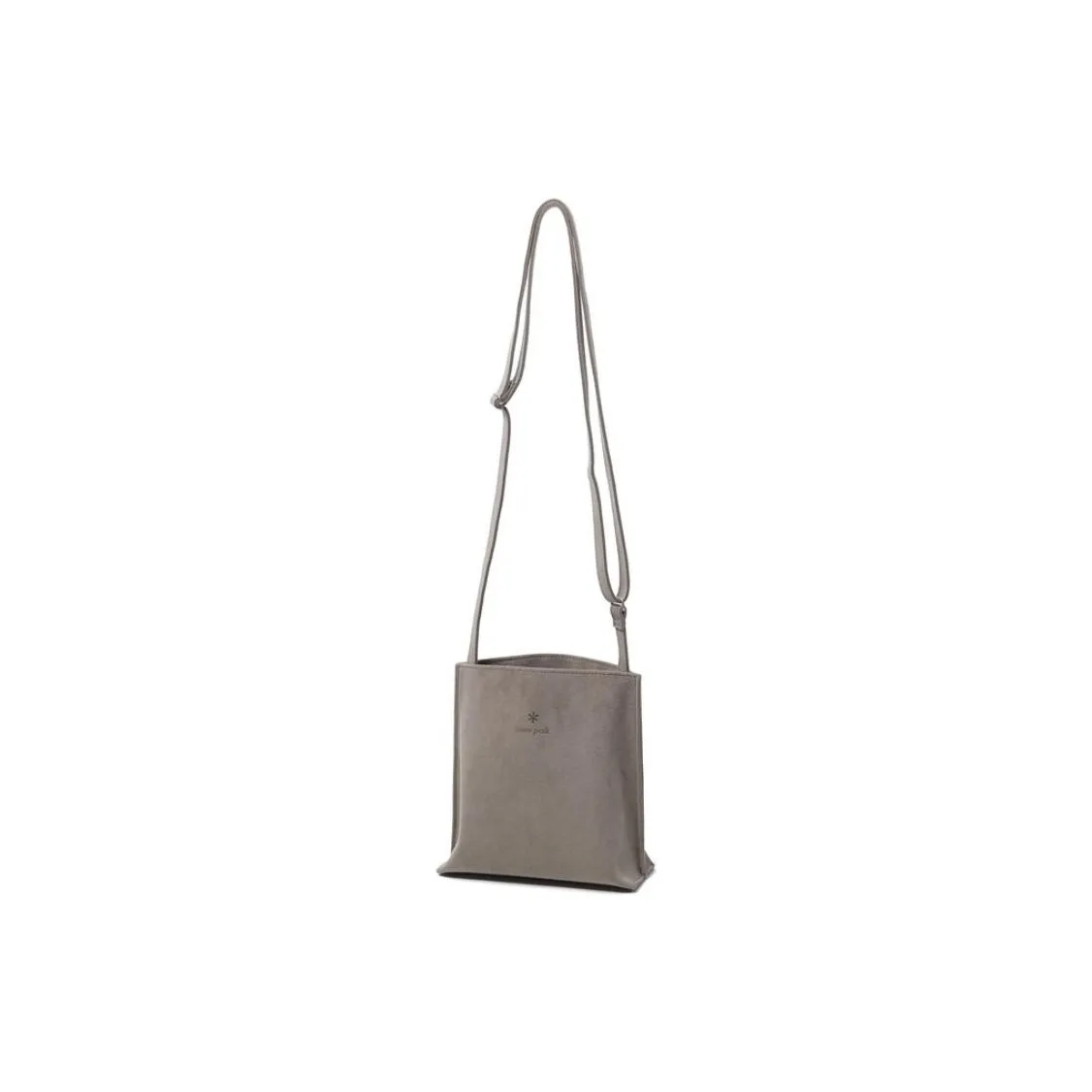 Snow Peak Vegan Leather Shoulder Bag, Crossbody Bag Women's Gray
