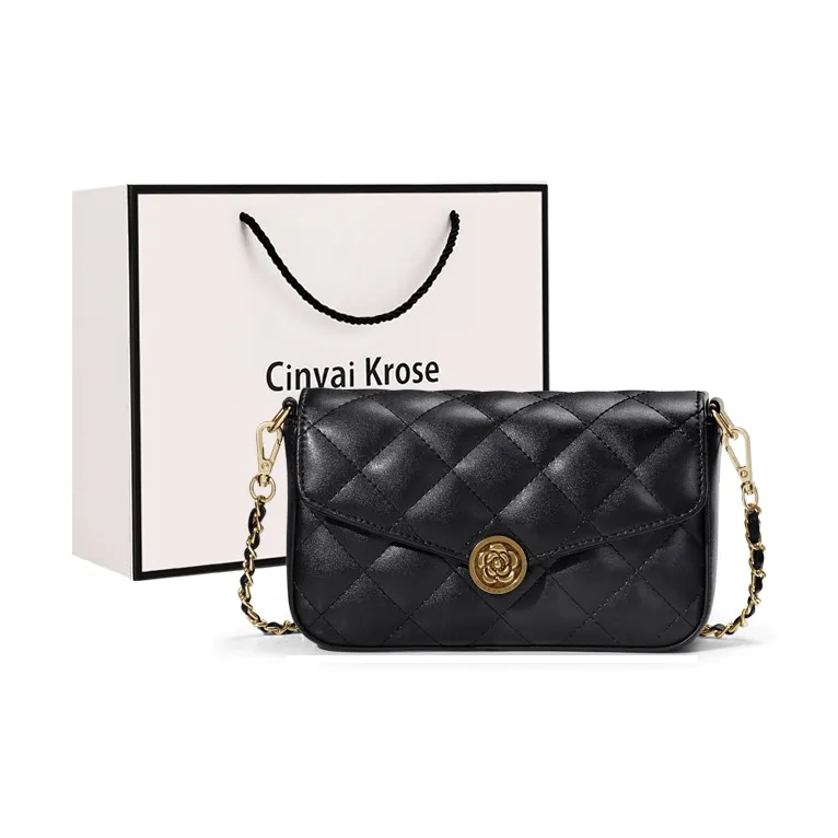 XINWAYI·KELUOSI Сумка через плечо из коровьей кожи с синтетической кожей цепочка сумка на плечо стандартная женская