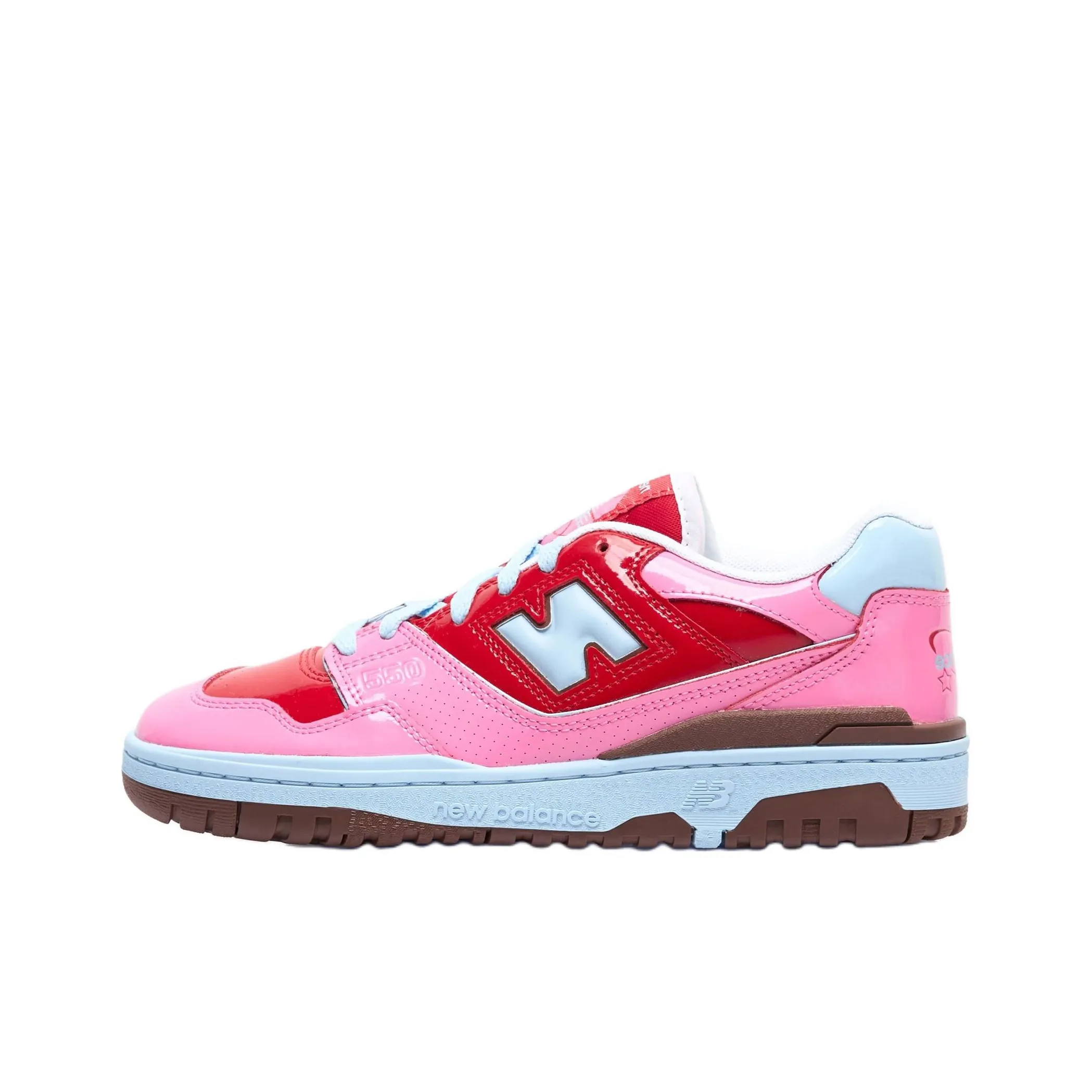 New Balance 550 Y2K Patent Leather Pack Red Pink