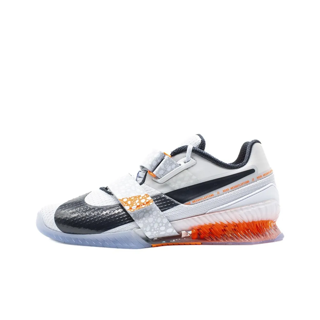 Nike Romaleos 4 Anti Slip Wear Resistant Low Top Weightlifting Shoes Unisex White