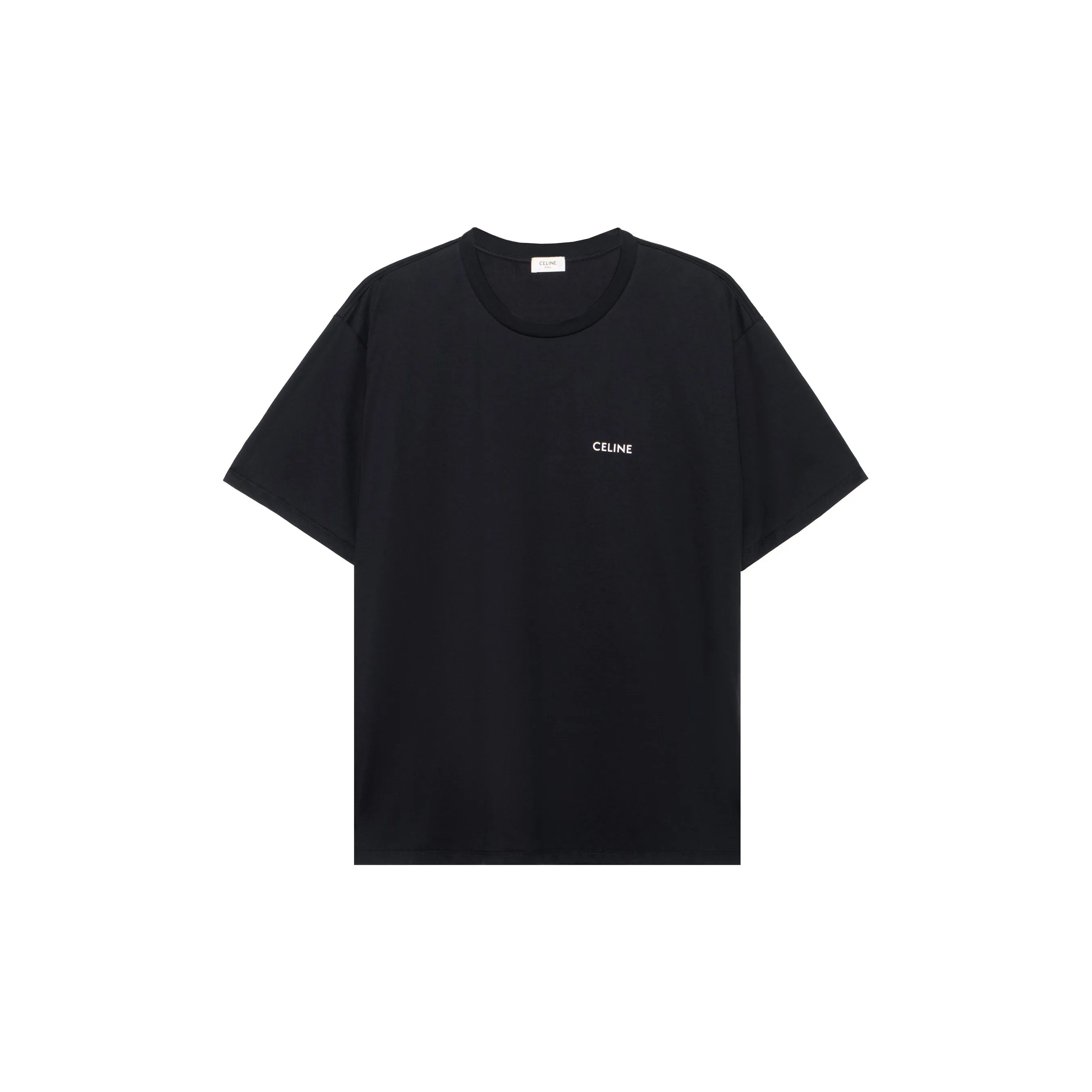 CELINE LOOSE T-SHIRT IN COTTON JERSEY BLACK