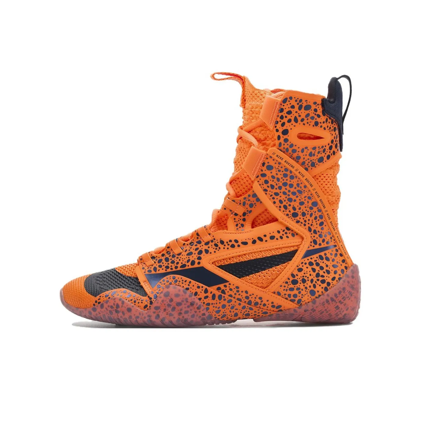 Nike Anti Slip Wear Resistant High Top Training Shoes Men's Orange