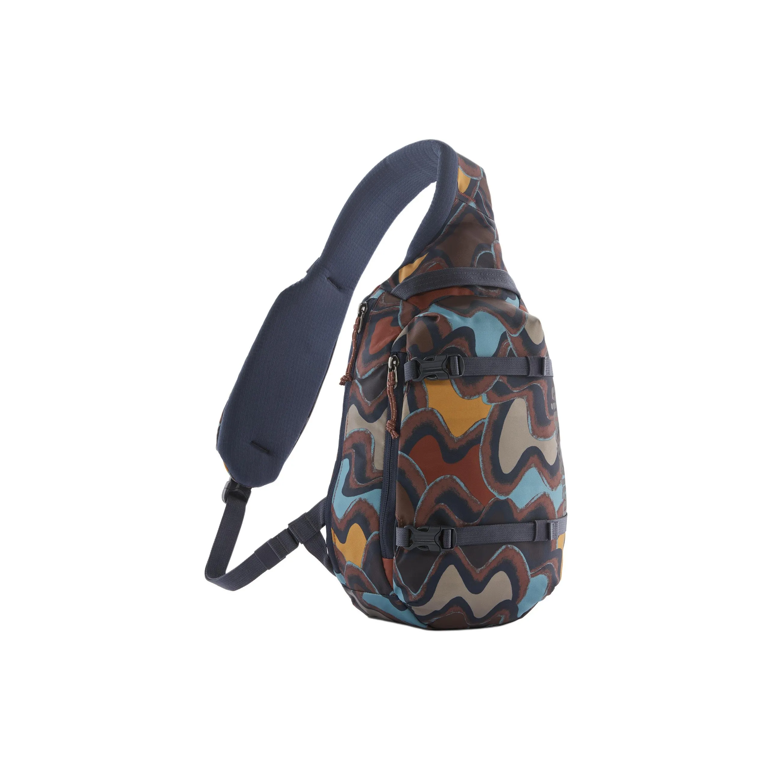 Patagonia Recycled Polyester Sling Bag, Crossbody Bag, Shoulder Bag Regular Unisex Red Leather Algae Fuchsia