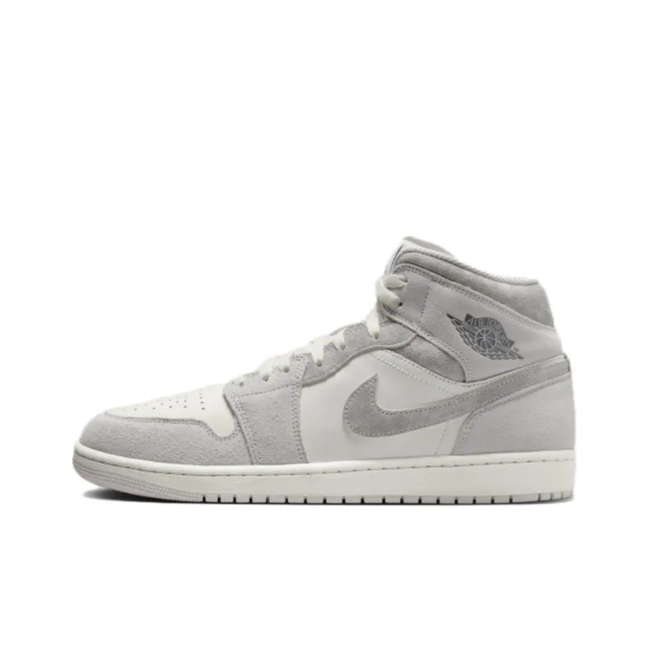 Jordan 1 Mid Se Neutral Grey Sail
