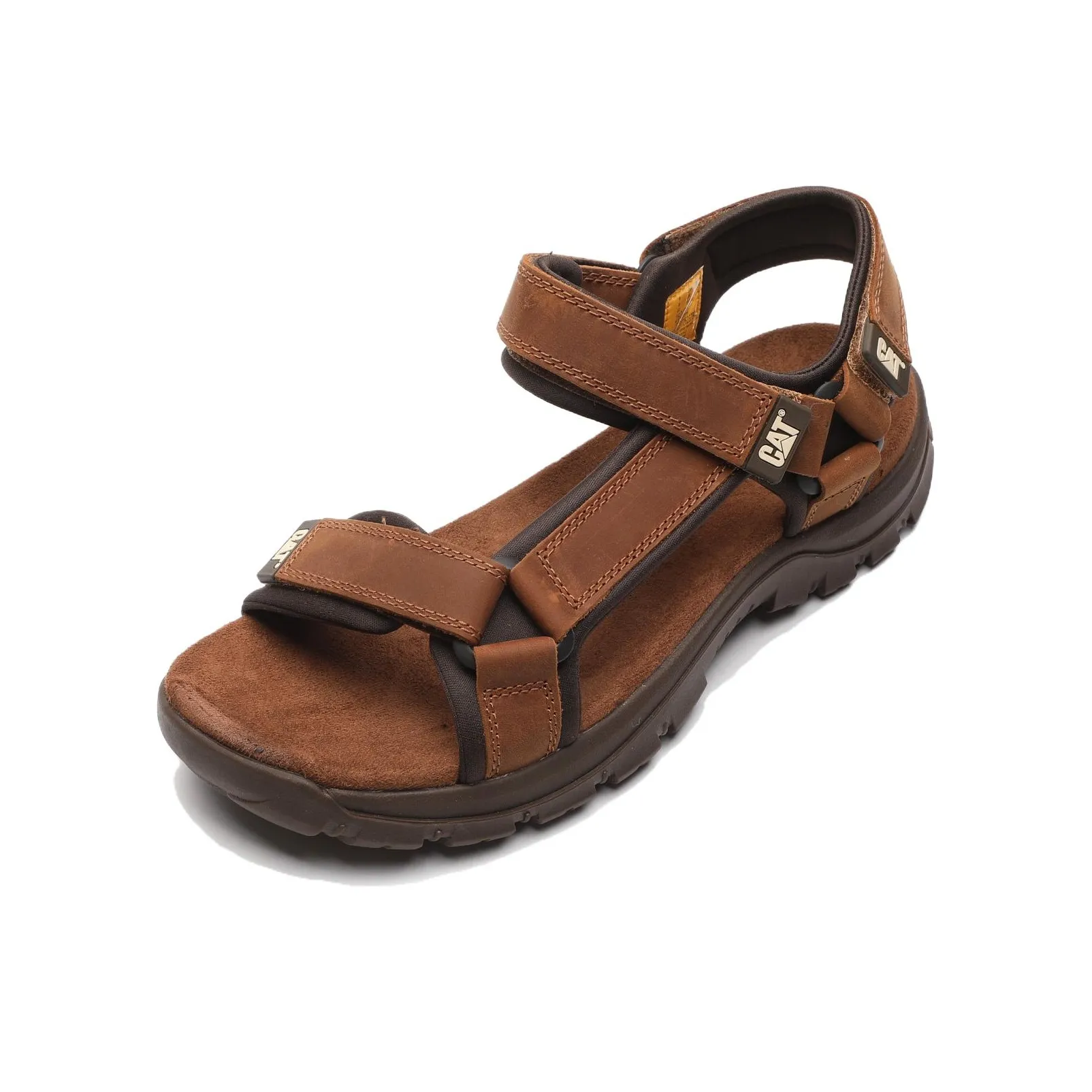 CAT Beach Sandals Brown Men's