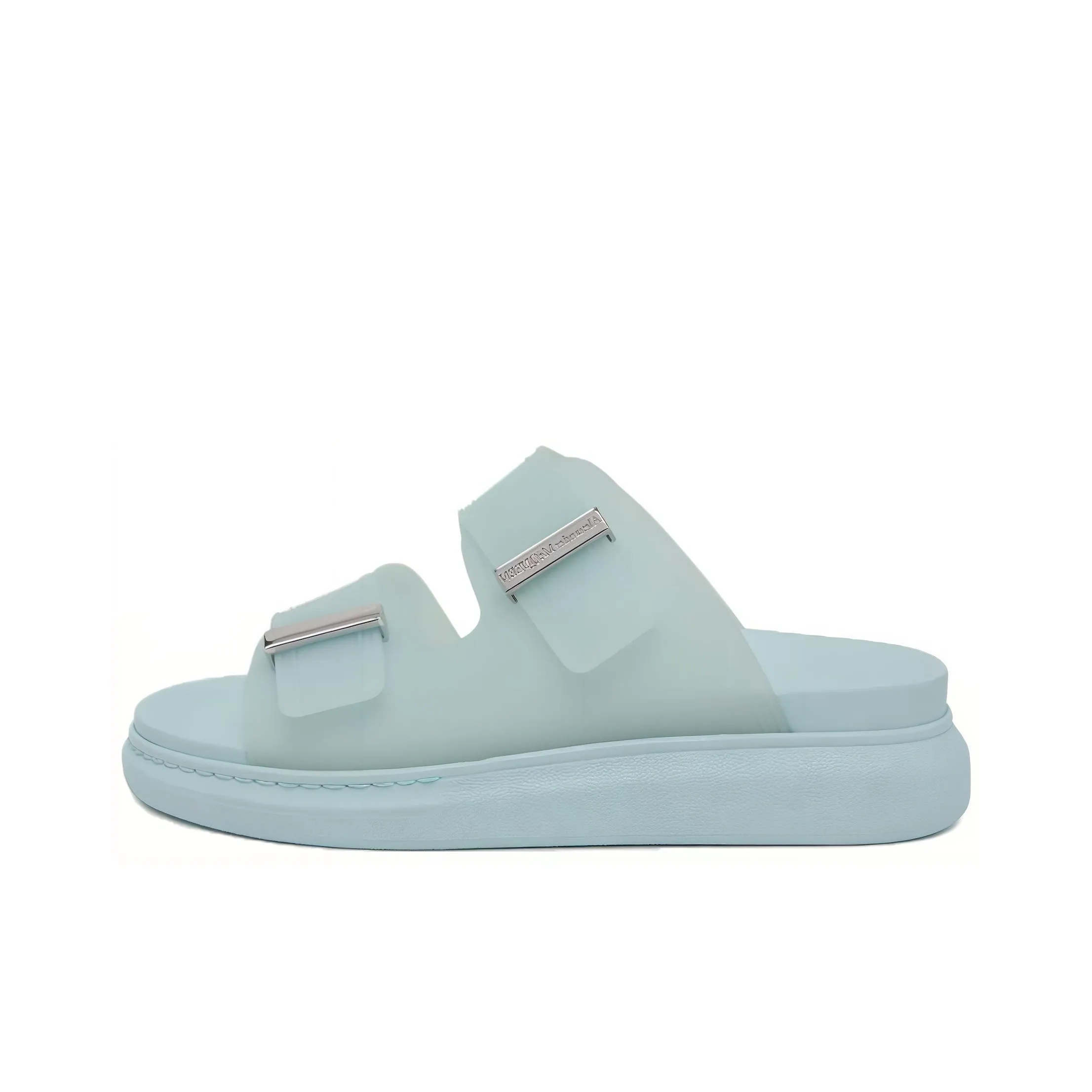 Alexander McQueen Hybrid Слипоны Женские Розово-синие