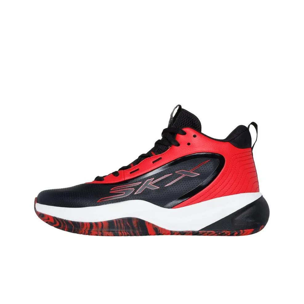 Skechers SKX Mid Top Basketball Shoes Men's Black Red