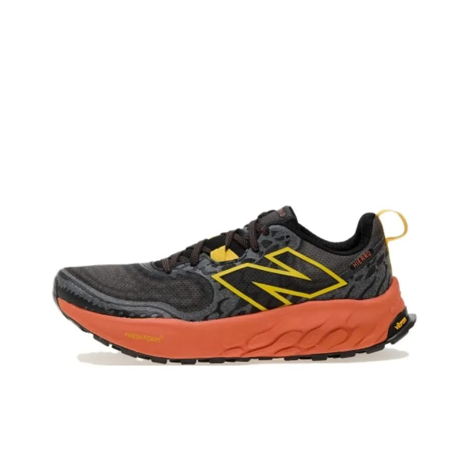 New Balance Fresh Foam X Hierro V8 Low Top Trail Running Shoes Men's Black