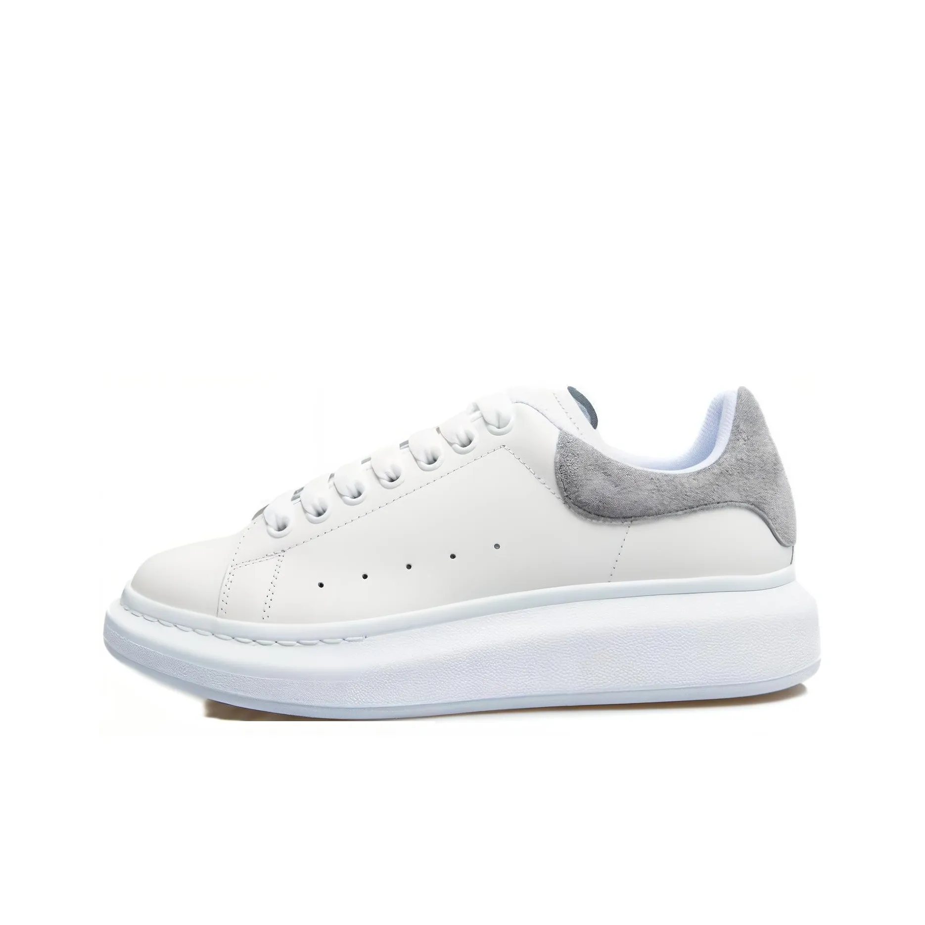 Alexander McQueen Oversized Sneaker 'White Grey Suede'