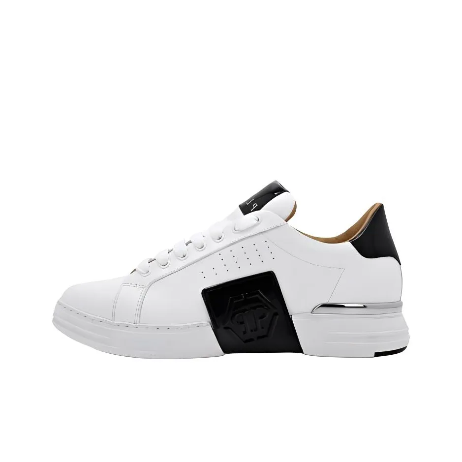 PHILIPP PLEIN Lo Top Low Top Skateboard Shoes Unisex White