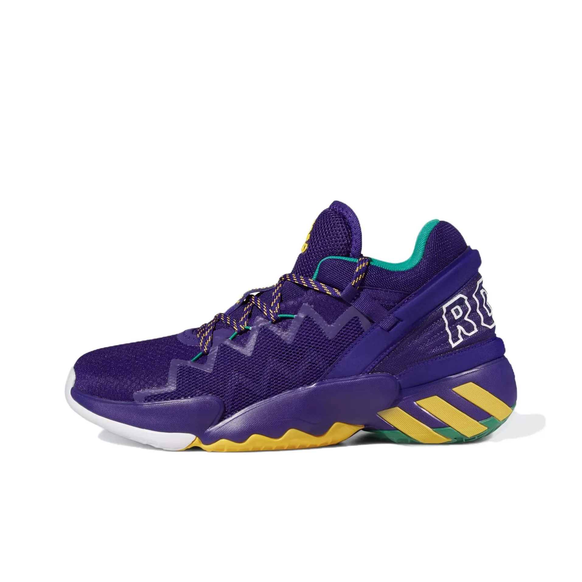 Adidas D.O.N. Issue #2 Gca Амортизаторы Slip-Resistant Низкий Топ Баскетбольные Кроссовки Мужские Фиолетовые