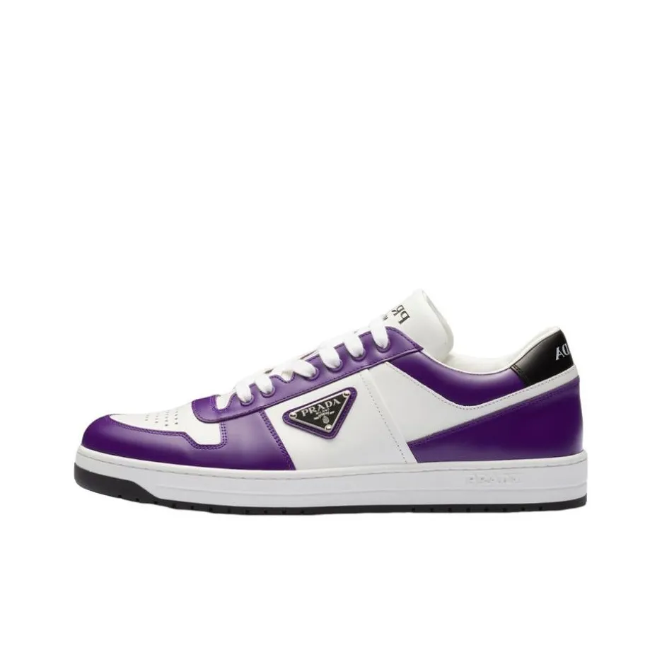 PRADA Low Top Stylish Skateboarding Shoes Men's Purple