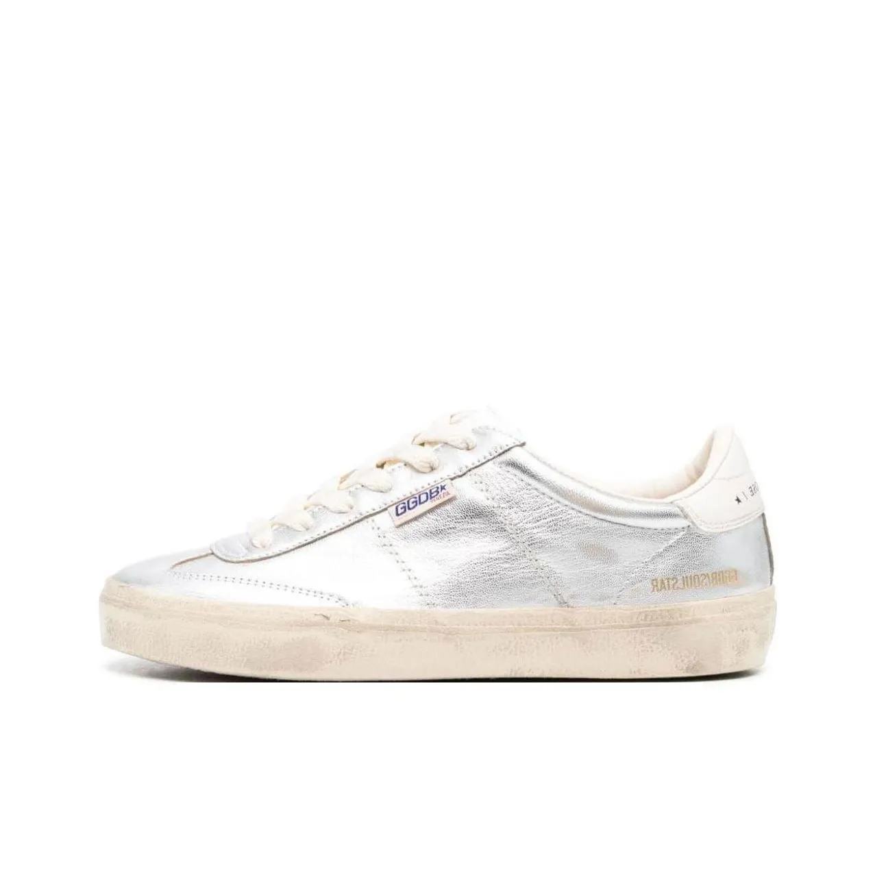 Golden Goose Soul-Star Metallic Leather Sneakers