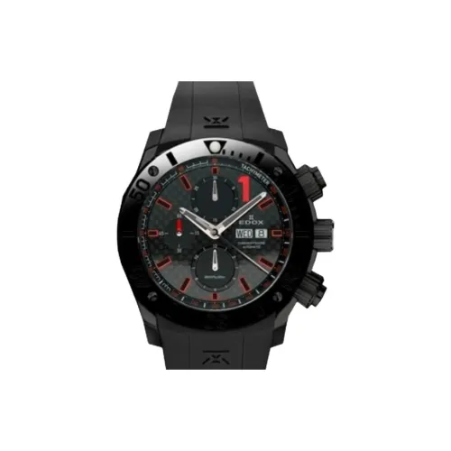 EDOX Автоматический Механический Часы Мужские Movement 45 мм Черные