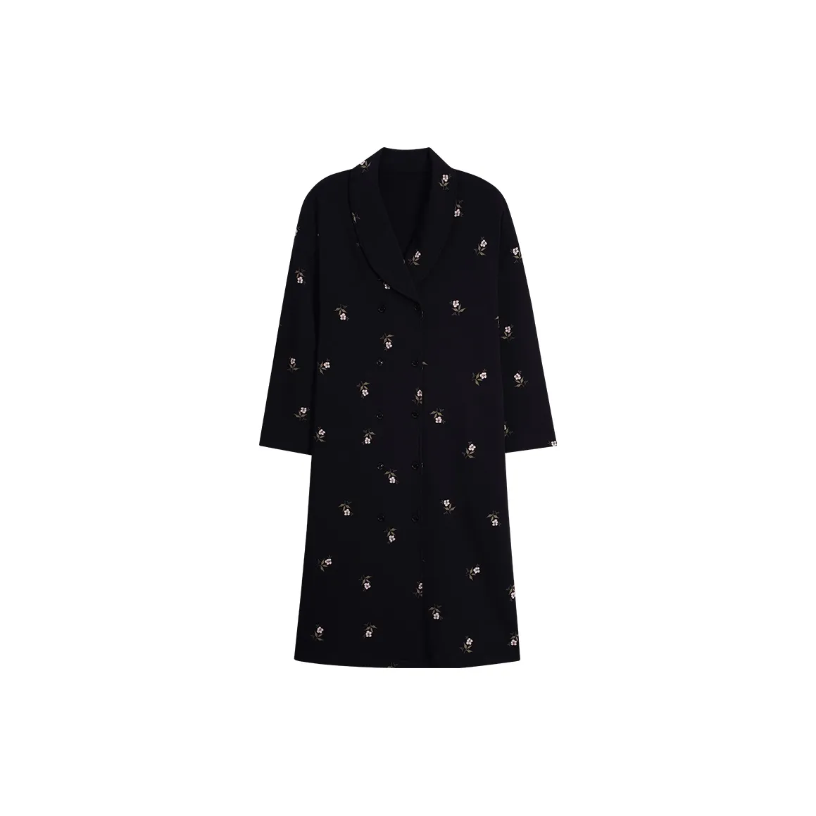MIIOW Trend Party Series Nightgown Women's Black Small Floral