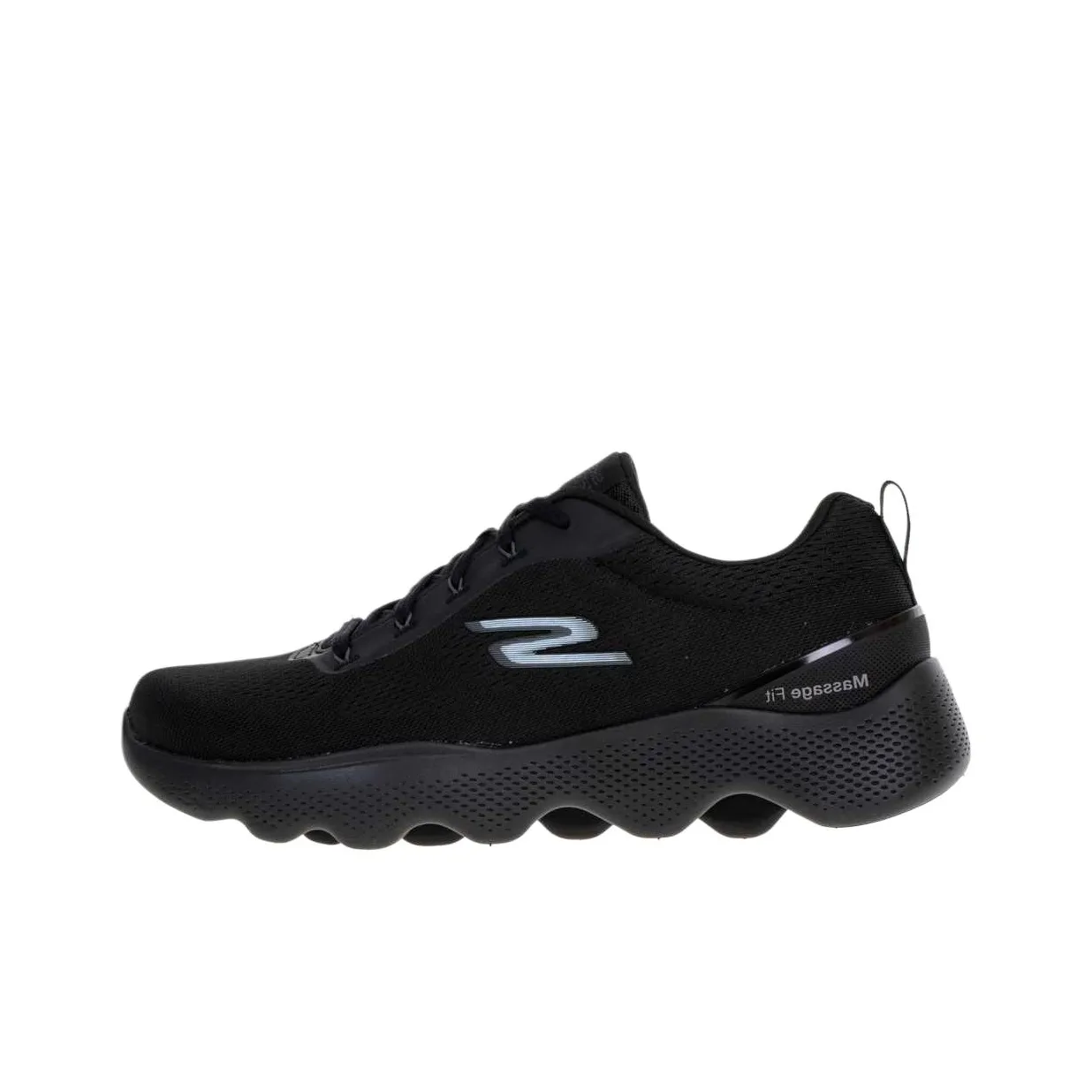 Skechers Go Walk Massage Fit Low Top Running Shoes Men's Black