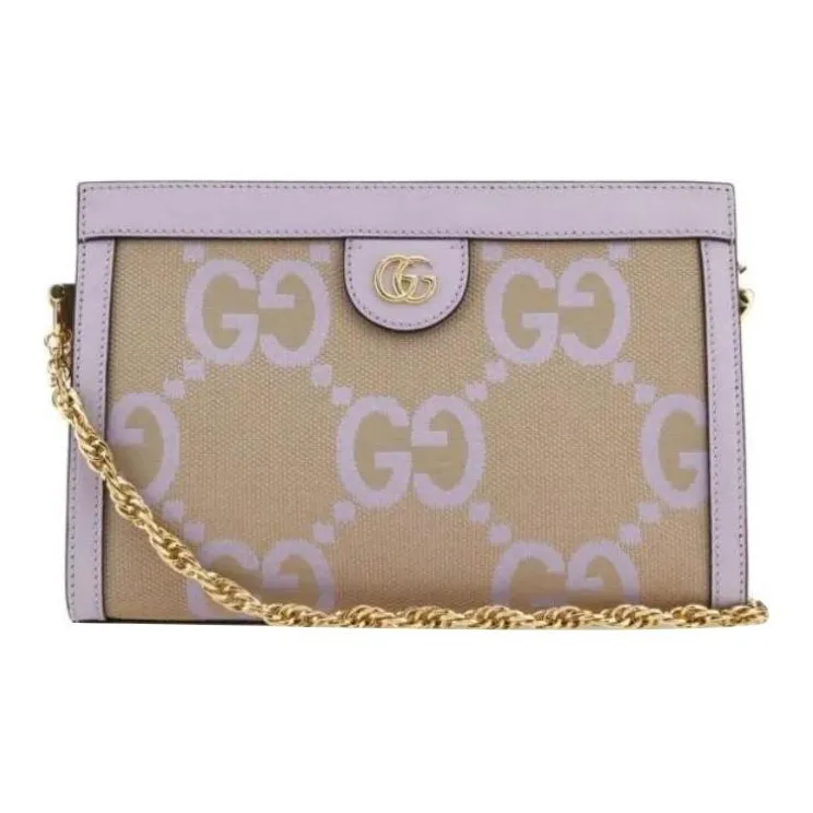 GUCCI Ophidia Canvas With Leather Crossbody Bag, Shoulder Bag Women's