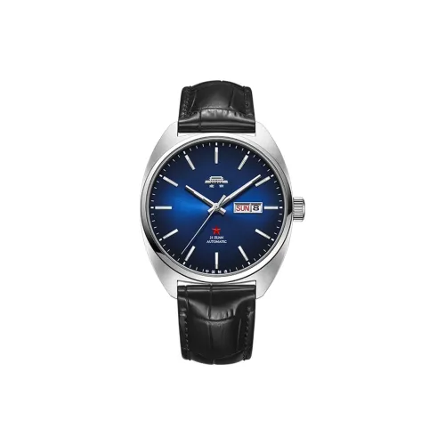 Beijing Автоматический Механический Movement Мужские часы Fork Series 39mm*39mm*11mm Синий