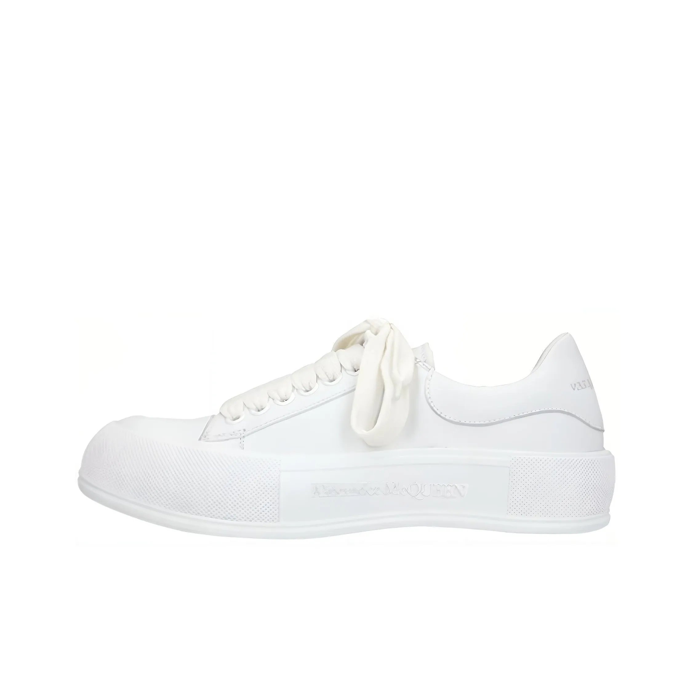 Alexander McQueen Deck SKATE Low Top Stylish Skateboarding Shoes Men's White