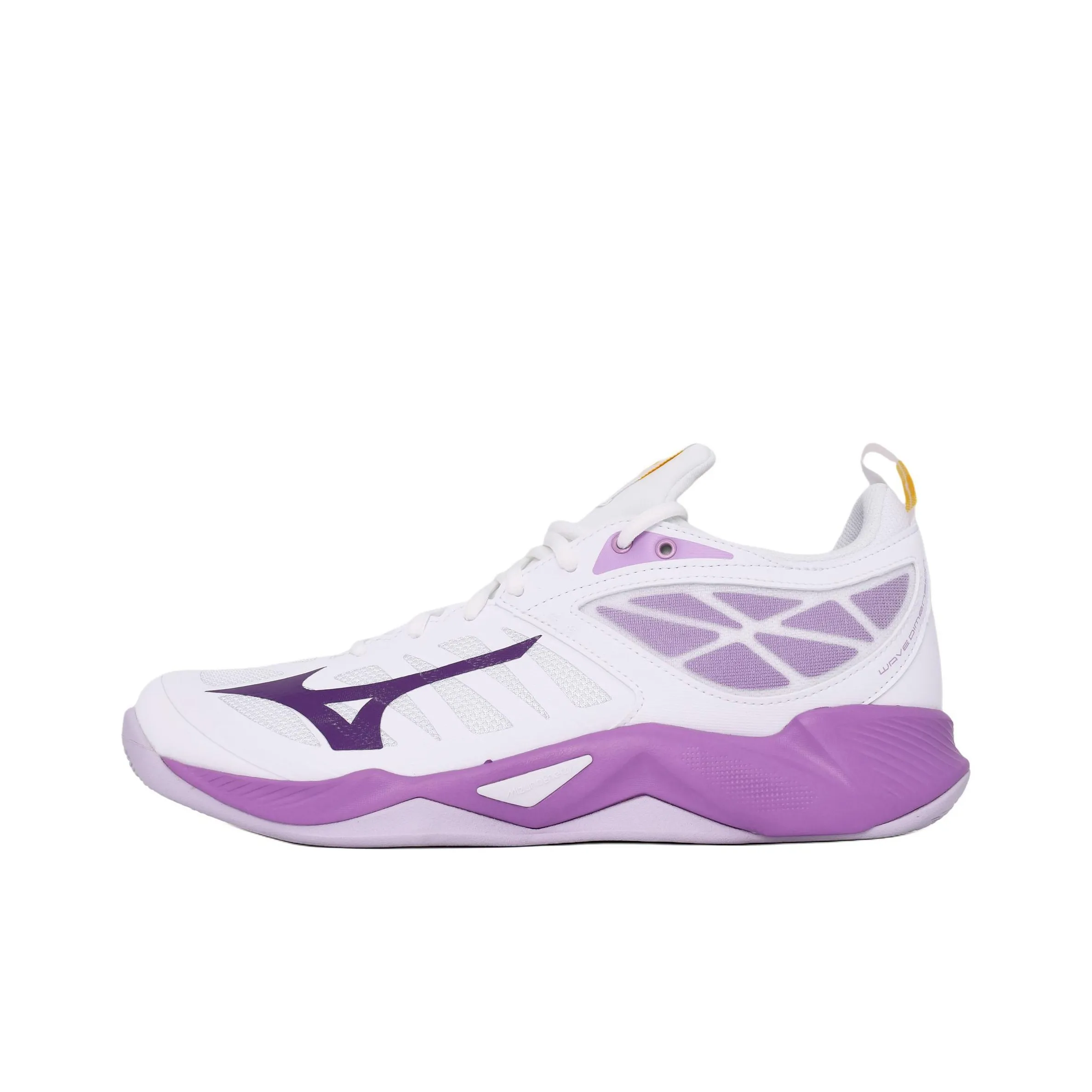 Mizuno Wave Dimension Anti Slip Wear Resistant Low Top Training Shoes Unisex White Purple