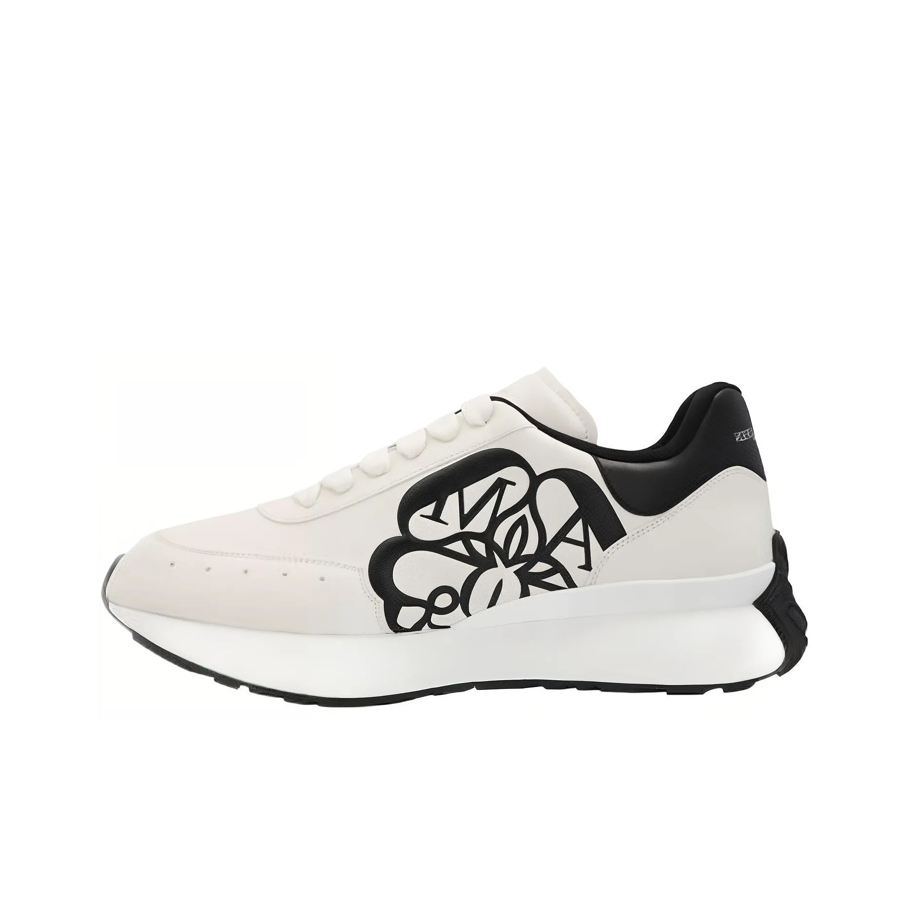 Alexander McQueen Sprint Runner White Black Crest