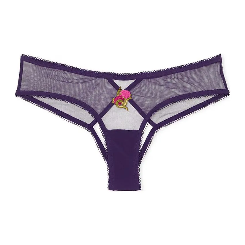 Victoria's Secret Very Sexy Strappy Фурнитура Cheeky Panty Цвет аметиста Нижнее белье Женские 1 шт Цвет аметиста
